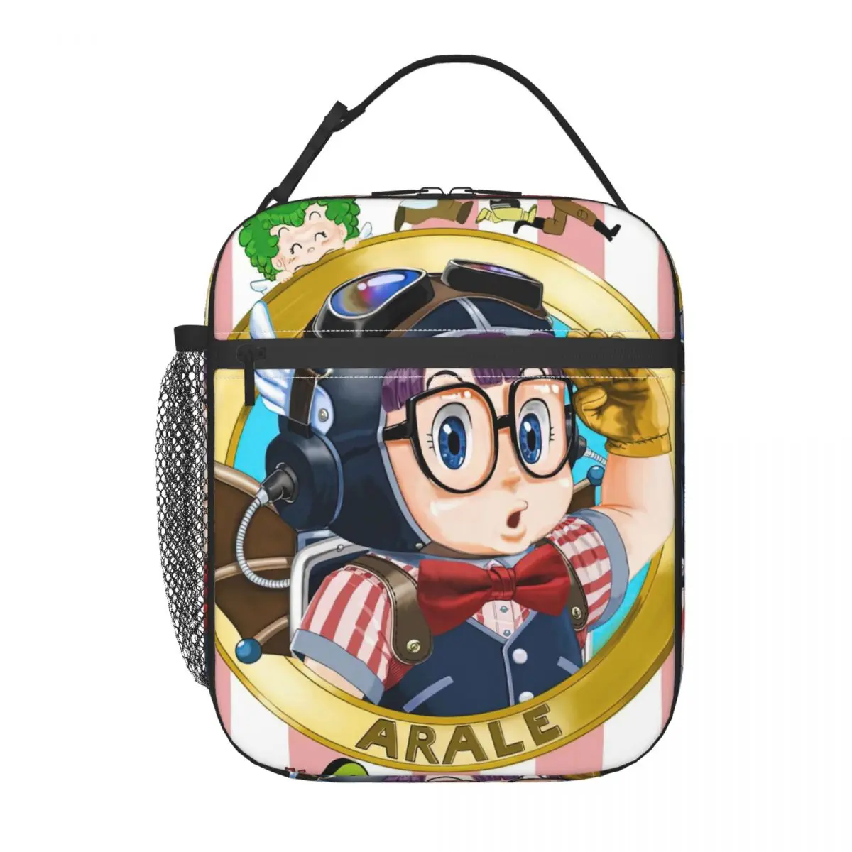 حقيبة غداء معزولة من Dr Slump Arale Anime، حاوية طعام، صندوق غداء مبرد حراري محمول للعمل