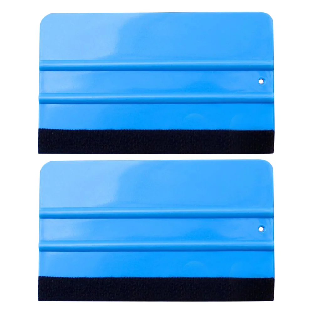 

2 Pcs Car Film Tool Tint Squeegee Manual Color Changing Auto Vinyl Small Flannel Scraper