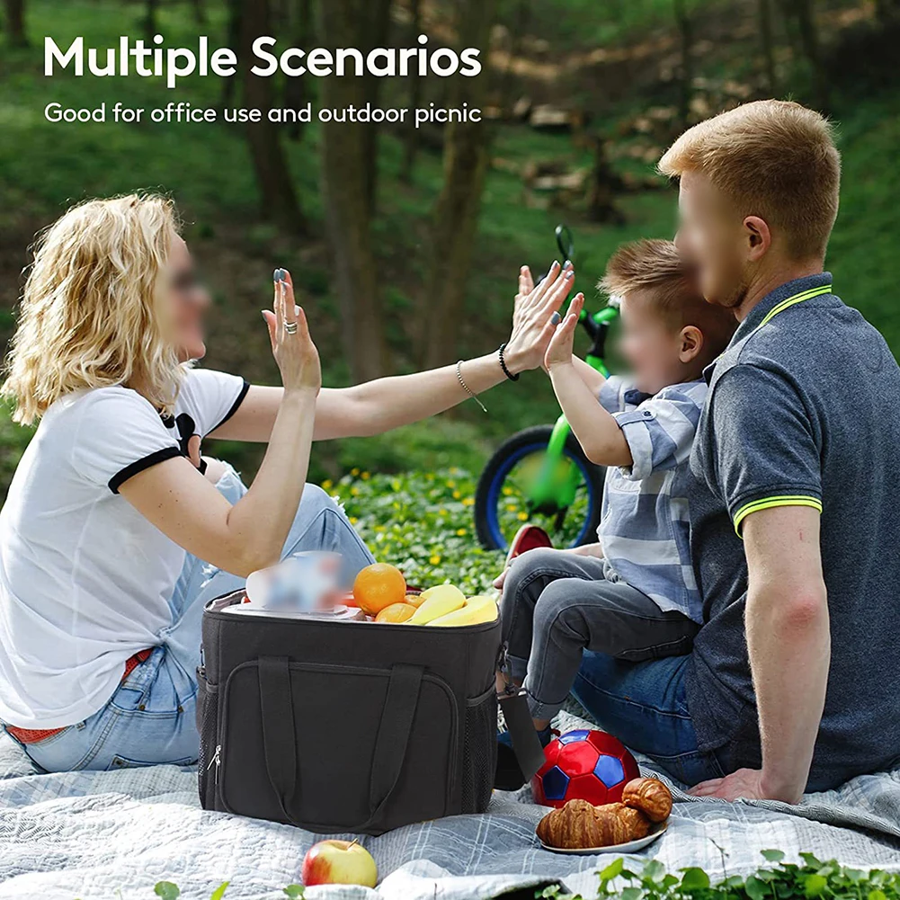 

For Camping For Everyday Use 15L Lunchbox Insulated Cooler Bag Thickened Insulated Aluminum Foil Convenient Storage Options