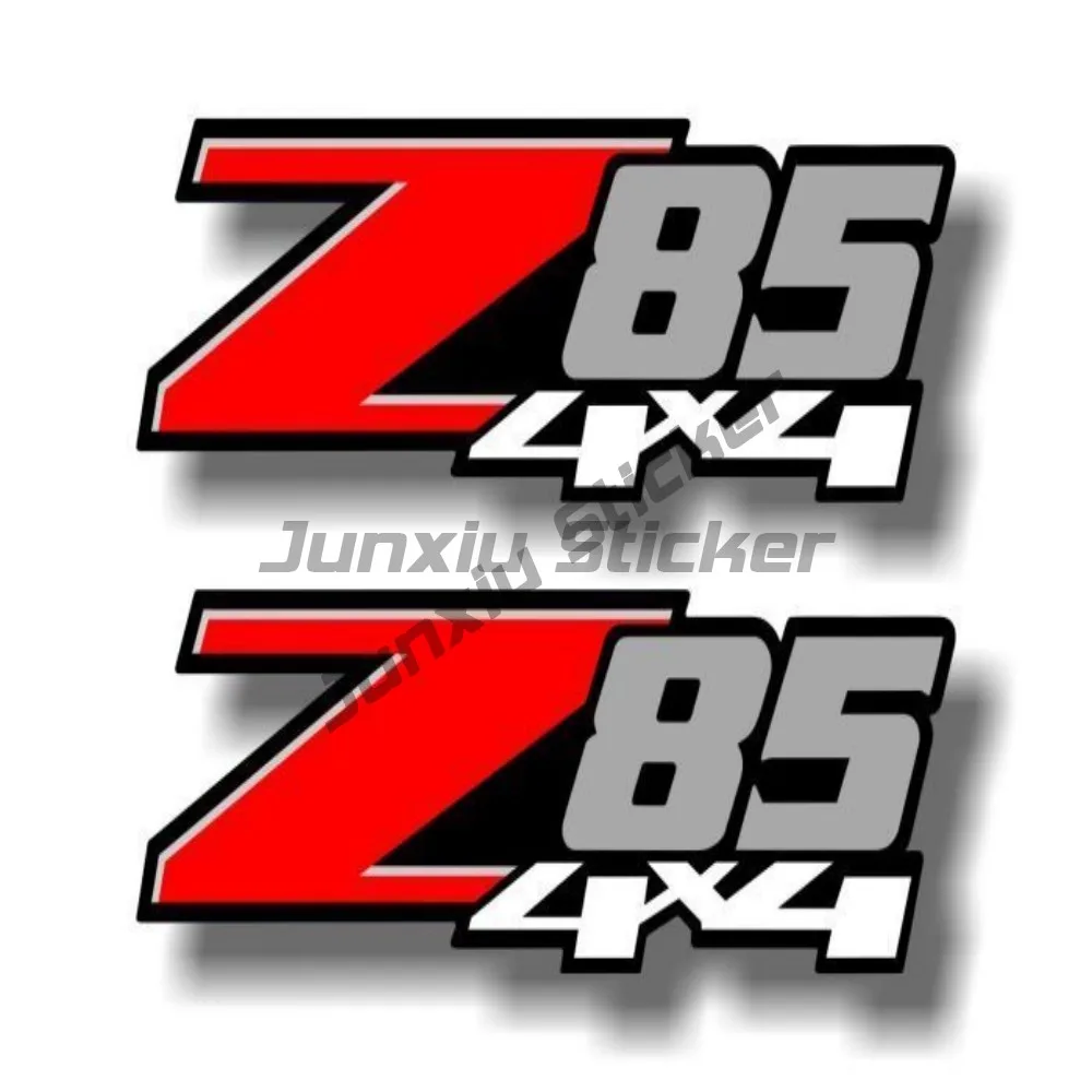 2 Stück Z85 4x4 Vinyl-Grafik-Aufkleber 1500 2500 Truck Pickup Sticker Zr-2 4x4 Offroad-Aufkleber USA-Flagge für LKWs SUV Wohnmobile Seitenfenster – Detail 3