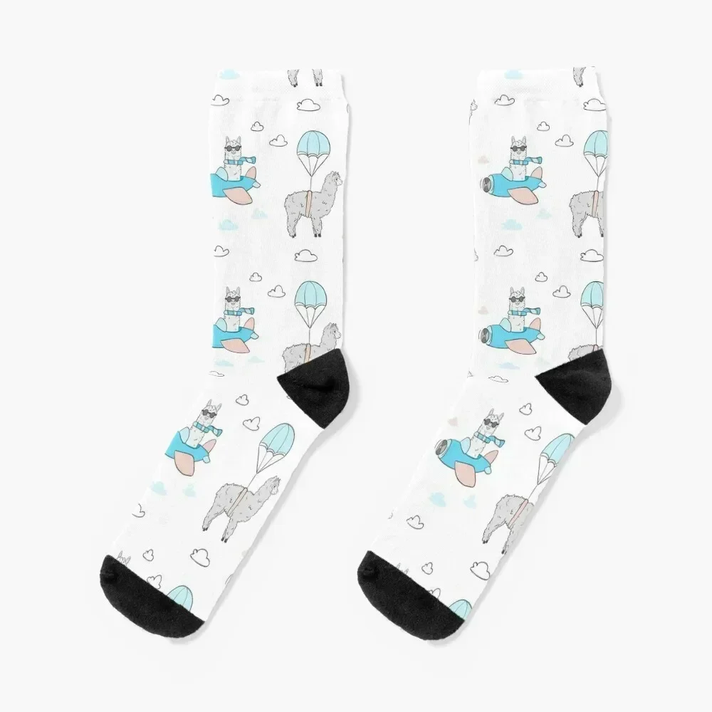 

Llama pilots Socks golf sports and leisure cute hip hop Socks Men's Women's