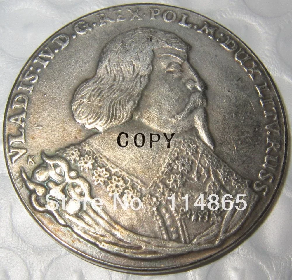 Poland : 1636 Talar - VLADISLAW IV - Rex Polonia COPY -replica coins medal commemorative coins