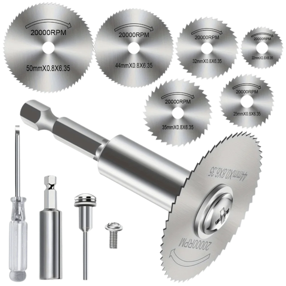 

1/4 Inch Hex Rotary Tool Cutting Discs Long Shank Arbor Adaptor Power Rotary Tool Accessories Multi-Purpose Cutting Short Shank
