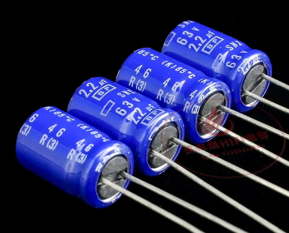 50pcs for Nippon Chemi-Con BP Non-Polar Audio Fever Capacitor 63V2.2UF 50V1.8UF