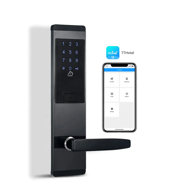 New TThotel Intelligent Phone APP Password RFID Card WIFI Smart Hotel Lock