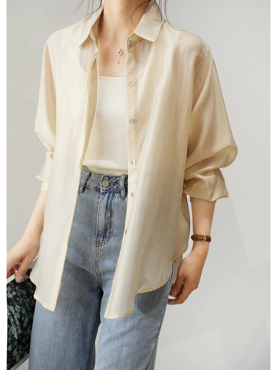 

Женская тонкая куртка из древесного волокна с длинными рукавами, ветрозащитная, летняя, для повседневной носки, онлайн-магазин женской одежды