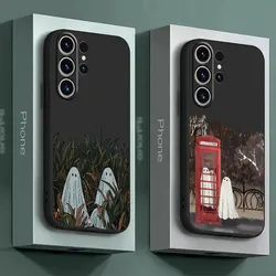 TPU Soft Coque Shockproof Cover Little Ghost Phone Case for Samsung Galaxy S22 Plus S21 5G S20 S23 Ultra S21 FE S24 Ultra S22