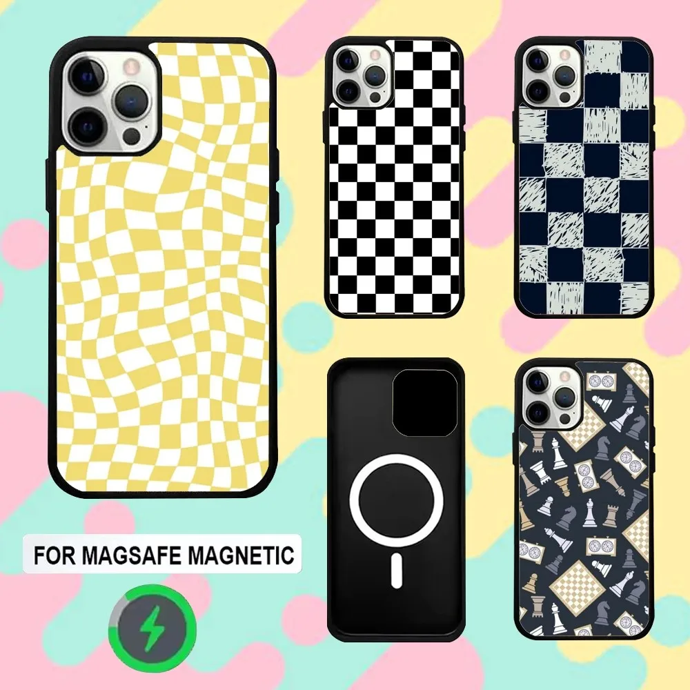 

Chess B-Board Phone Case For iPhone 16e,16,15,14,13,12,11,Plus,Pro,Max,Mini Magsafe Magnetic Wireless Charging