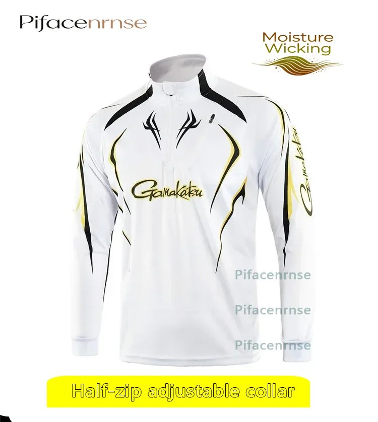 Men's Performance Fishing Shirt Long Sleeve Outdoor Quick Dry Breathable Sun Protection UV Resistant Lightweight  Fishing Top