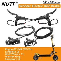 NUTT A5-D -Freio a Disco Scooter Elétrico, E-Almofada Hidráulica, Acessórios do Rotor, KUGOO M4 Pro, M5, G2, Wolf Warrior, Smartgyro, 140, 160 Rotor