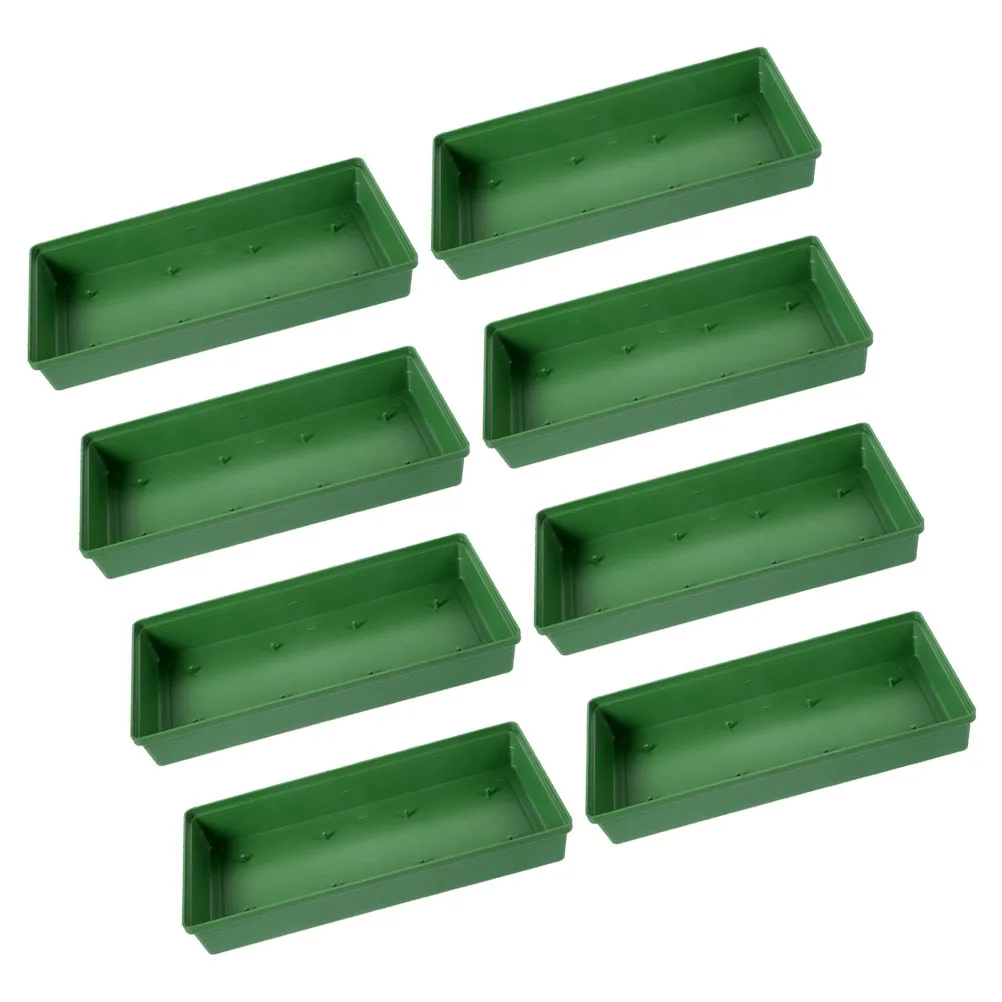 Bandejas de fijación para arreglos florales, Base de espuma de plástico para barro Floral, sujeción segura, fácil instalación, solución de exhibición elegante, 8 Uds.