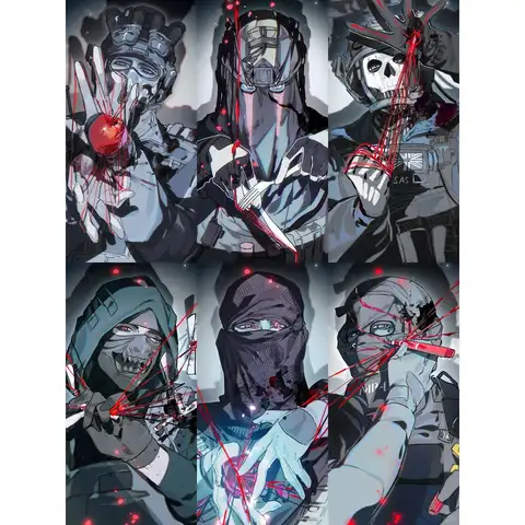 Call of Duty keegan nikto konig ghost krueger Acrylic Stand Model Plate Ornament Figure Standing Sign Cosplay Desktop Deco