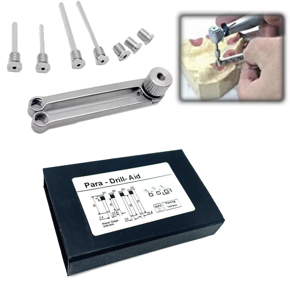 

Набор инструментов для направляющих зубных имплантатов для точного позиционирования, параллельная стоматологическая дрель с локатором для хирургии имплантации полости рта