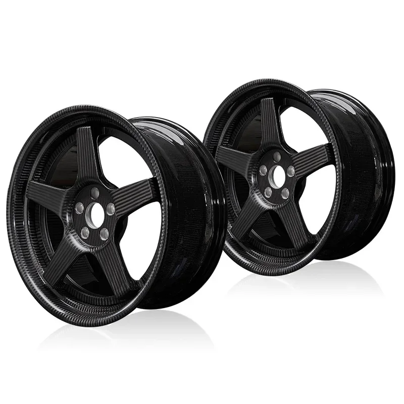 

Dry carbon fiber wheel hub, suitable for all models 20/21/22 inch car rim + spoke 3K6K satin wheel hub