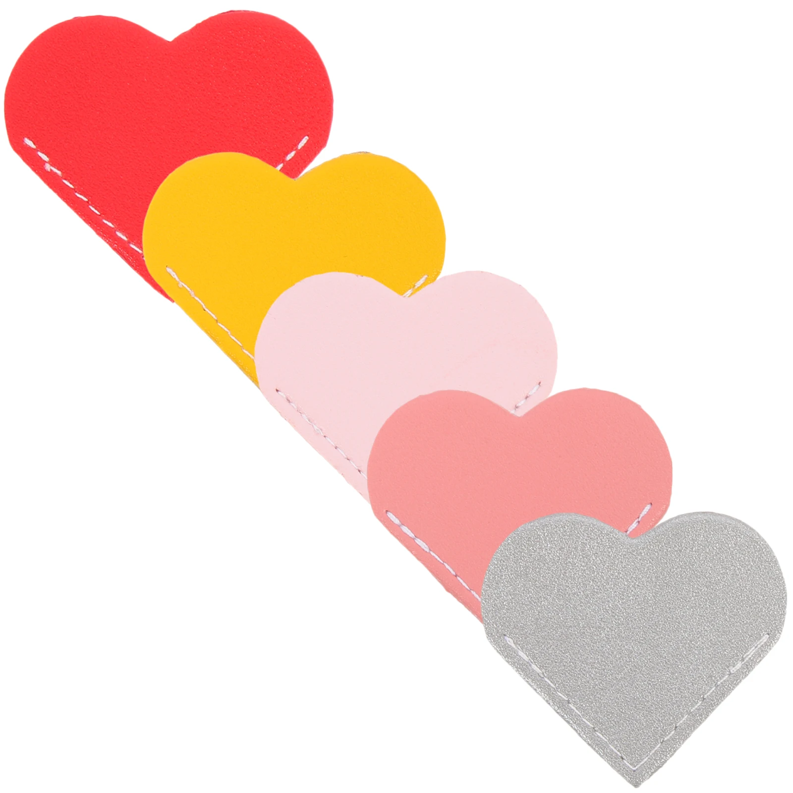 5-teilige herzförmige Lesezeichen im Vintage-Stil, Seiteneckenmarker, Retro, elegant, für Bücher, Notizbücher, Fotoalben, Sammelalben, leicht