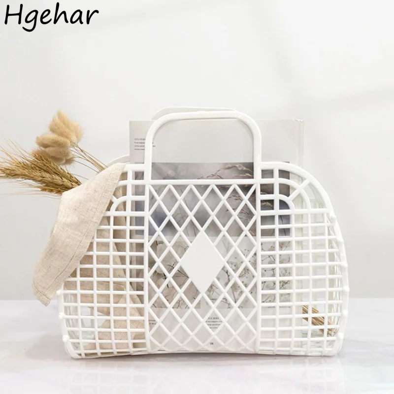 Bathroom Plastic Woven Bath Baskets Simple Waterproof Toiletries Organizer Handle Basket Household Sundries Storage Shower Caddy