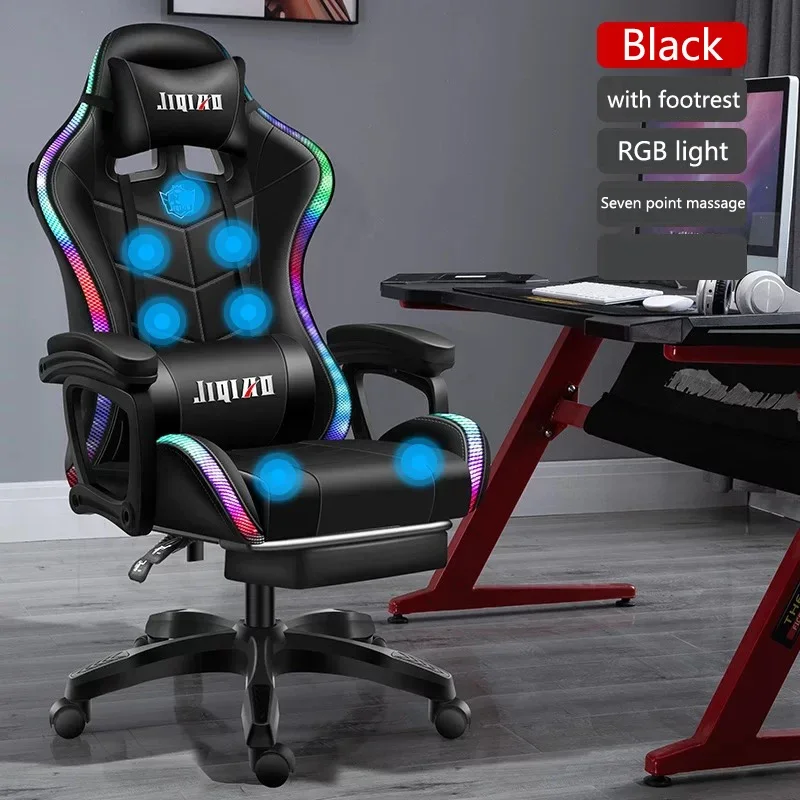 Massagem giratória ergonômica reclinável, Cadeiras Gamer, Novo