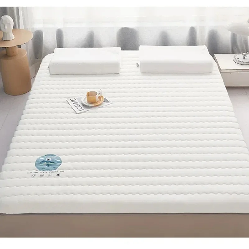 Surmatelas en mousse de coton doux, matelas tatami, latex intercalé, coussin en éponge épaissie, matelas pliants, polymères