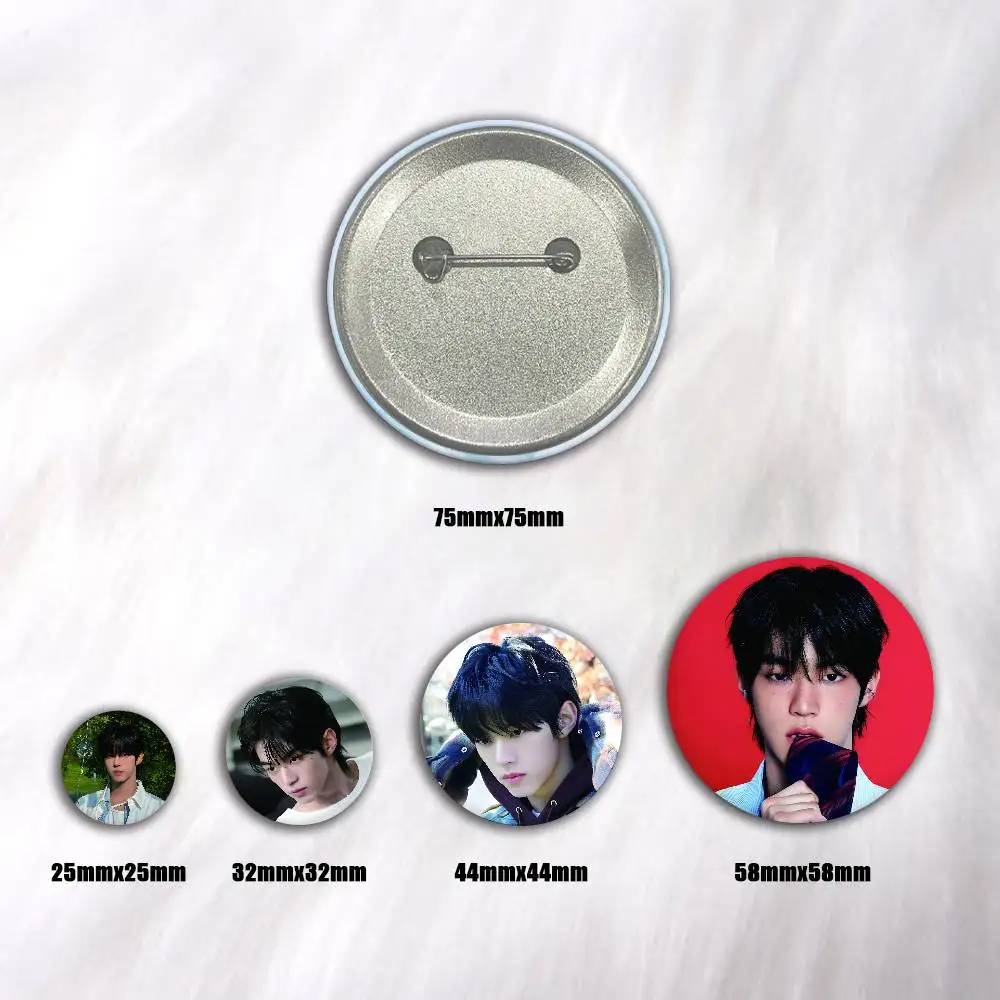 Singer D-Dohoon Creative Round Button Badges Cute Pin Brooch for Backpack Clothes Lapel Jewelry Accessories Friends Gift