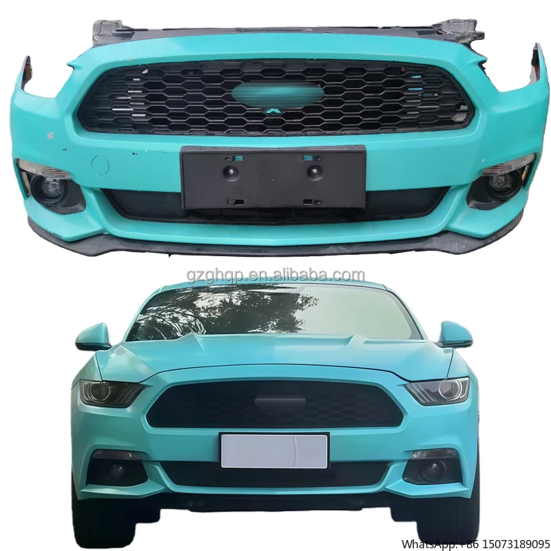 

Оригинальный использованный передний бампер в сборе подходит для 2015-2017 гг., с решеткой и противотуманными фарами, синий комплект кузова, передний бампер.