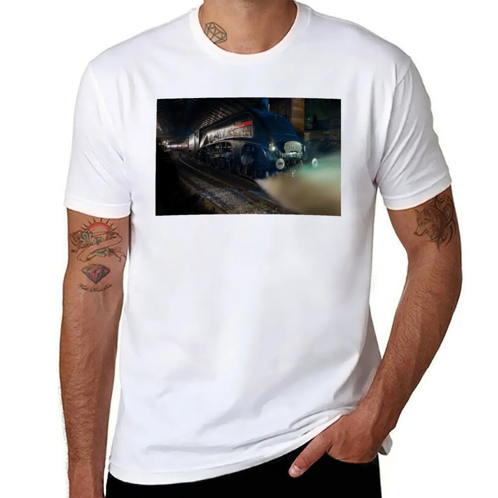 

A4, Sir Nigel Gresley T-Shirt man t shirts graphic t shirt for man 100 percent cotton T-Shirt