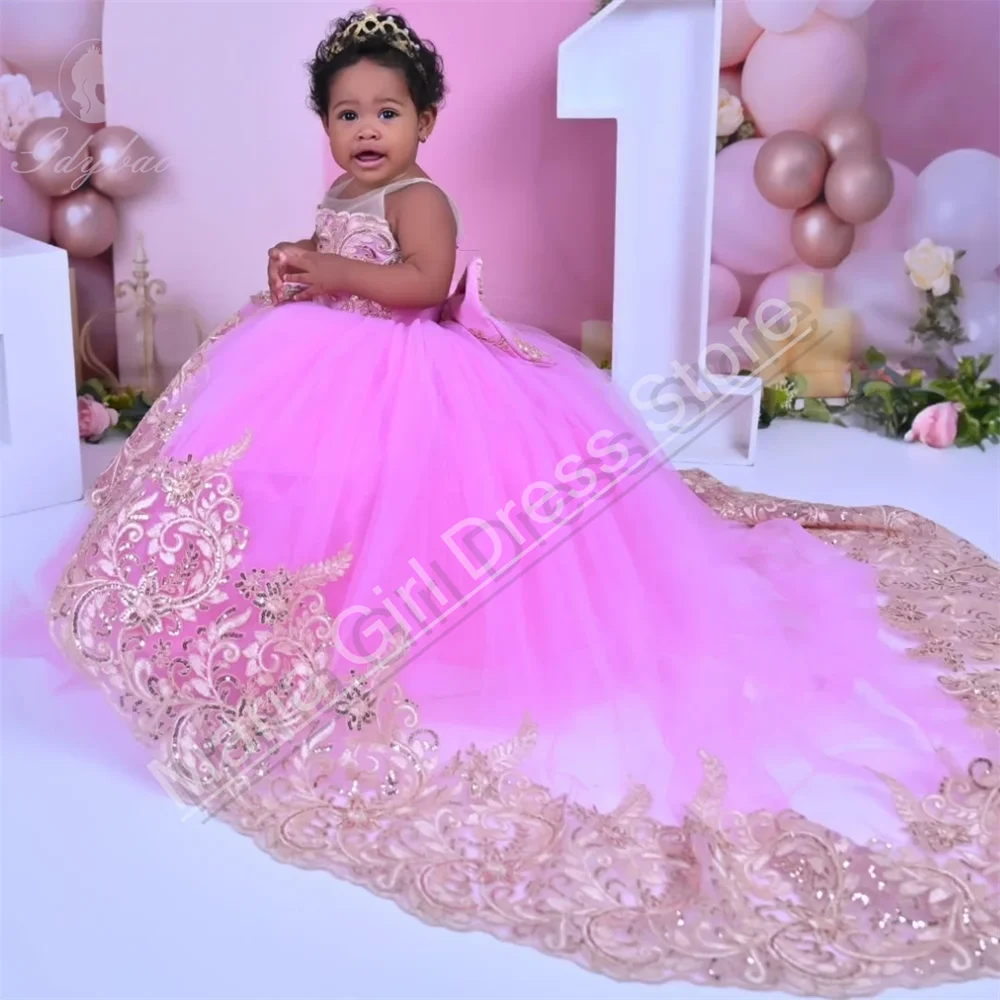 robe-a-fleurs-personnalisee-pour-filles-en-tulle-rose-avec-des-appliques-florales-pour-occasions-formelles-fete-d'anniversaire-banquet-robe-de-princesse