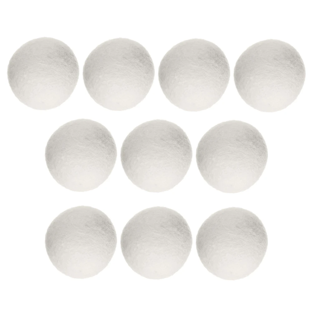 10pcs Laundry Steamy Dryer Ball Wrinkle Releasing Laundry Balls Reusable No Foam Natural Fabric Softener Deodorization for Dryer