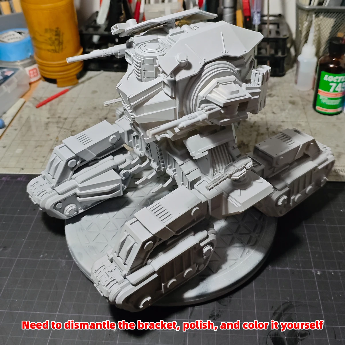 1/35 Modellbausatz 3D Harz Miniaturfiguren Diorama Unbemalte Sci-Fi Gepanzerte Panzer Land Cruiser Super Heavy DIY – Detail 10