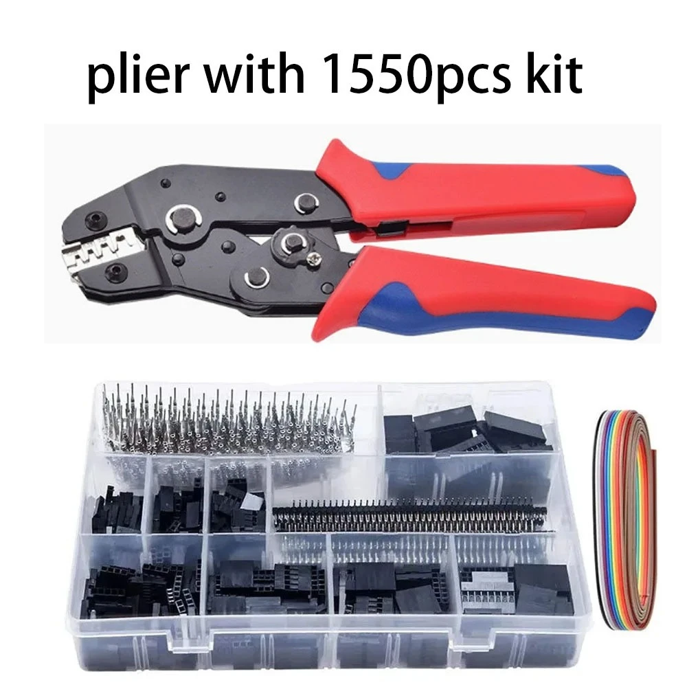 460/1550 Stück Micro JST-XH Dupont Kabelverbinder-Set 2,54mm 2/3/4/5/6-polig Stecker/Buchse Pin-Header Kabel Jumper Gehäuseadapter