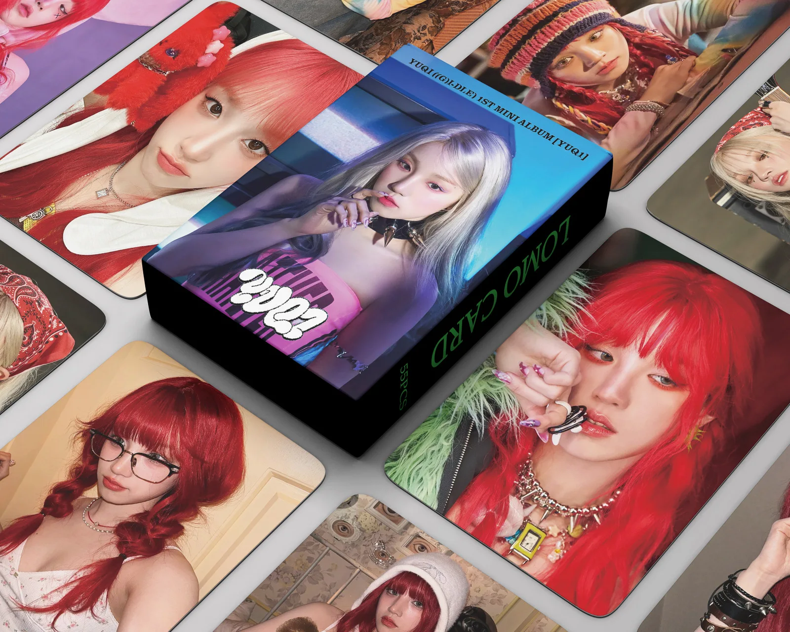 

55pcs/set KPOP (G)I-DLE YUQI LOMO Card Peripheral Photocards Song Yuqi Fans Collection Postcard Gift