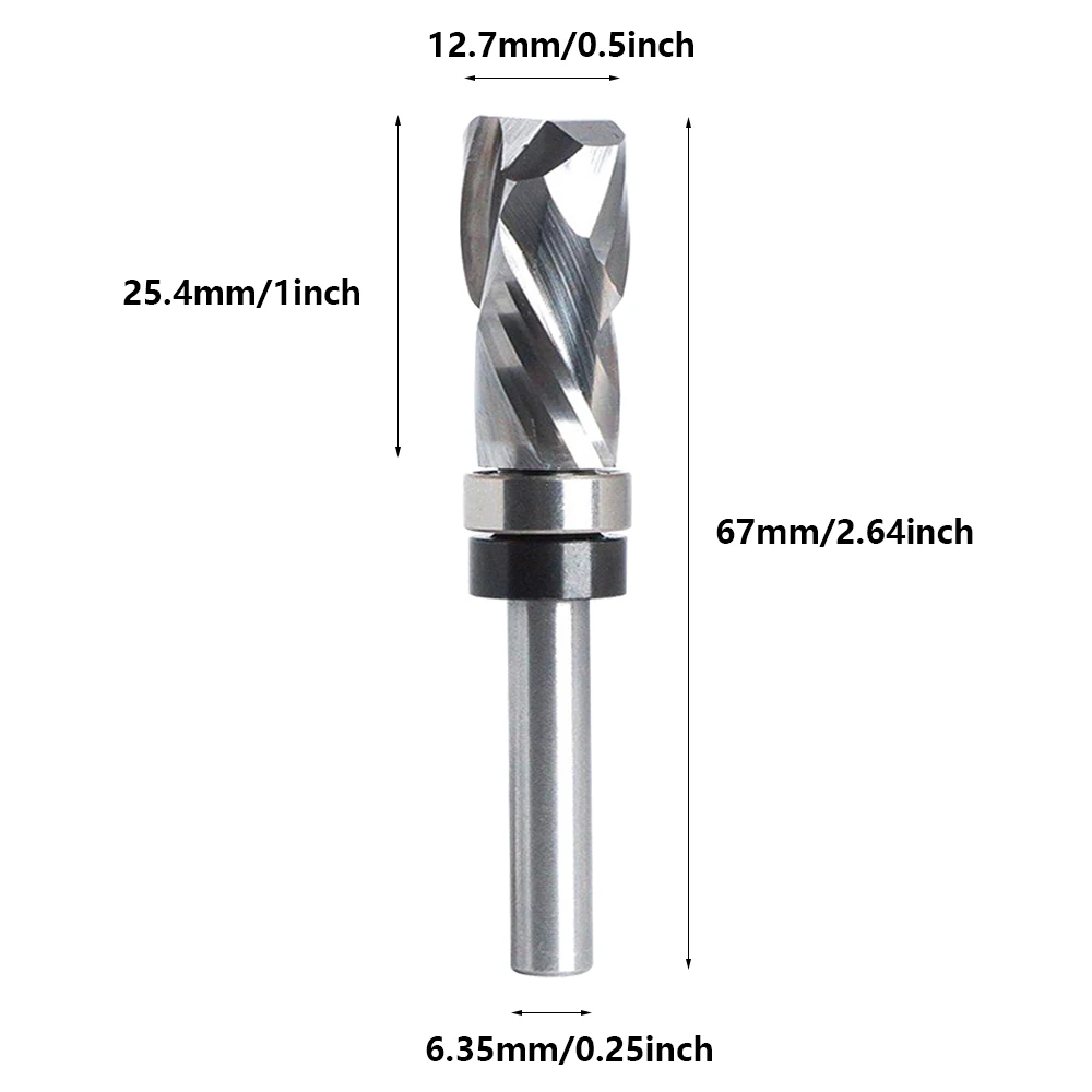 1 Stück 67 x 12,7 mm Wolframstahl-Fräser, Fräser für Holz, Verbundholz, laminierte Materialien, Kunststoff
