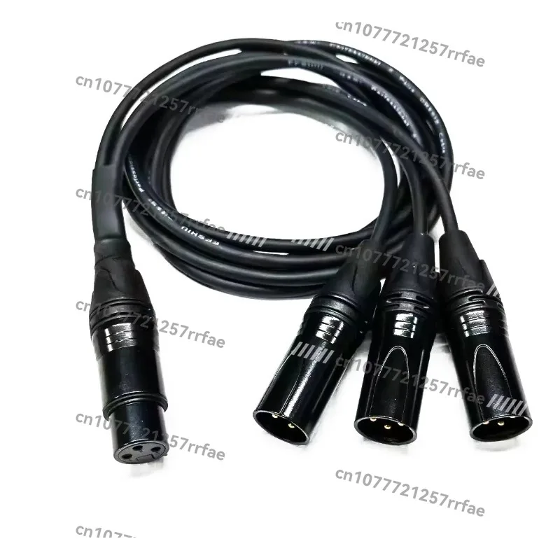 1M XLR 3-pin male to XLR 3-pin female cable XLR 3-pin Y-splitter cable