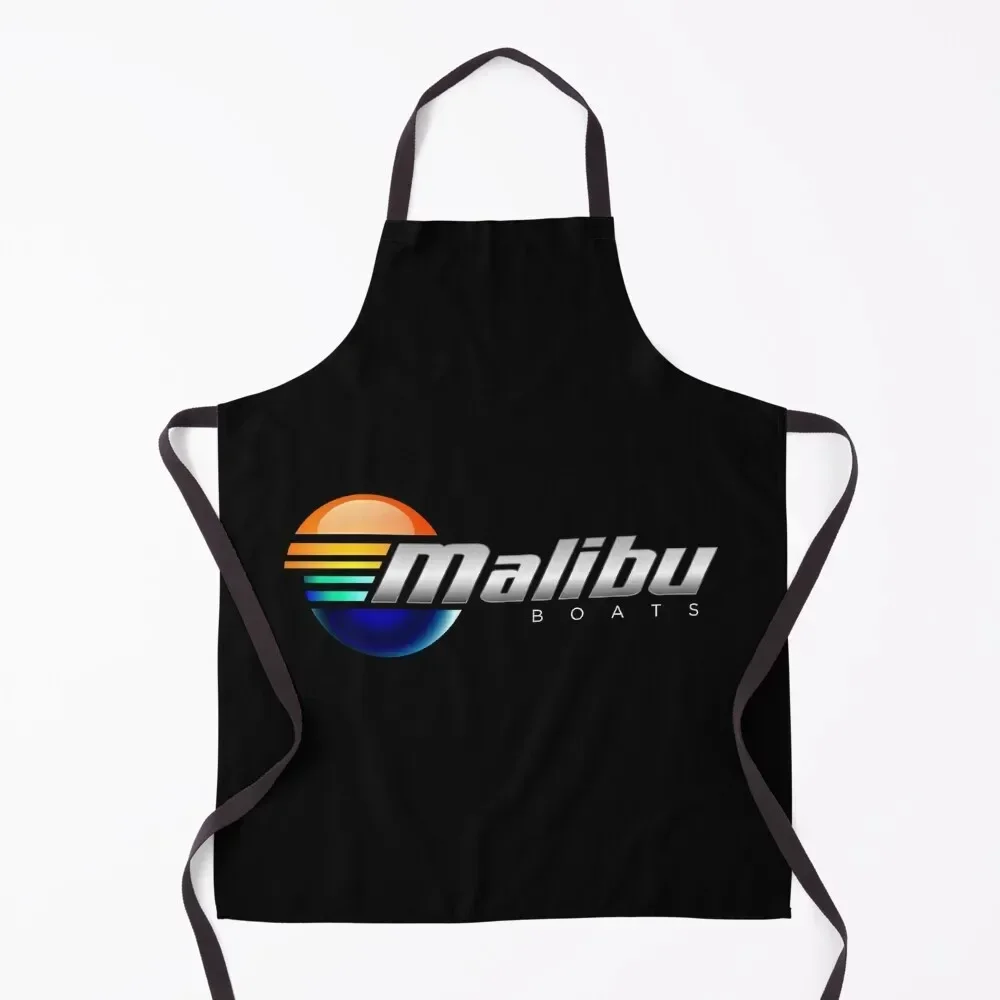 Malibu Boats POCKET SIDE Apron Barista Cooking Clothes Chef Accessories Home And Kitchen Apron