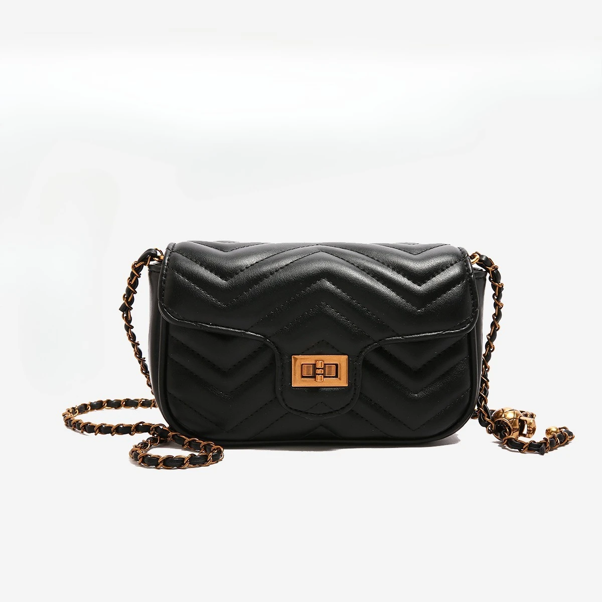 

2025 Embroidered Square Bag, Chain Strap Shoulder Purse for Women, Minimalist Crossbody Tote, Versatile Day to Night Bag