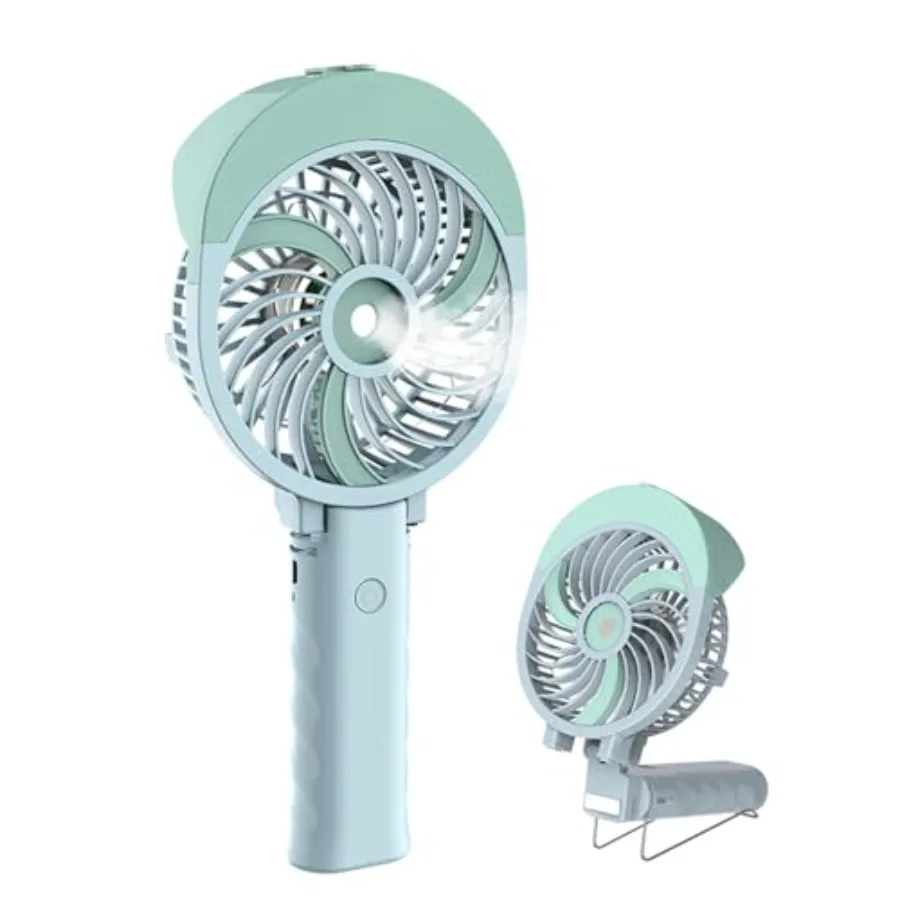

Personal Misting Fan, 55ml Large Water Tank, Poratable Handheld Rechargeable Mister Fan, Battery Operated Mist Fan, 180°Foldabl