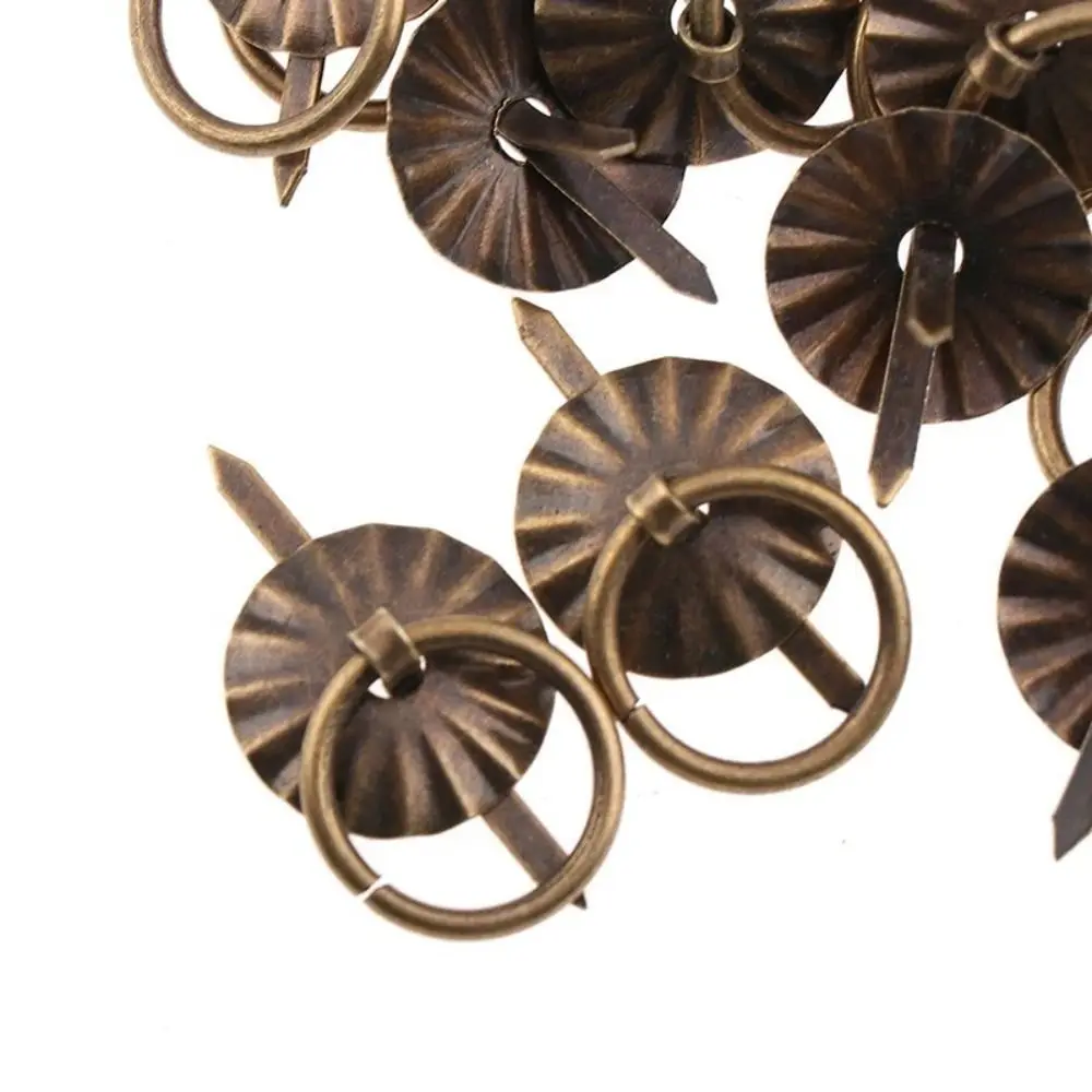 

Многоцветные винтажные бронзовые дверные ручки, железные ретро-ручки из сплава, маленькие ручки-кольца Haplopore