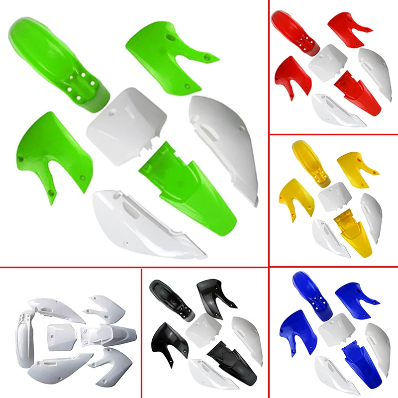 Motorcycle Plastic Fairing Full Body Cover Kits Fenders Mudguard For Kawasaki KLX 110 KX65 Suzuki RM65 DRZ110 Dirt Pit Bike