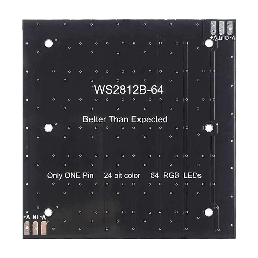WS2812 LED-Modul 5050 RGB Vollfarb-Treiber-Entwicklungsplatine 8 x 8 5 V 64 Bit Perlen – Detail 2