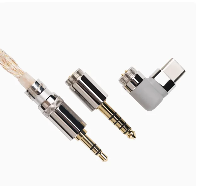 

Fiio Lc-re Pro 2025: золото, серебро, медь, гибридный сменный штекер, сбалансированный кабель для обновления наушников Mmcx