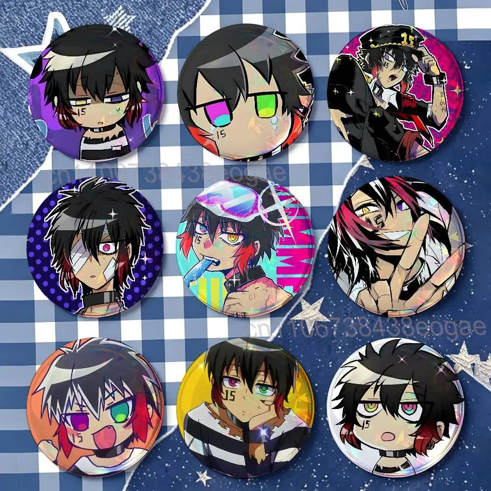 Jyugo N-Nanbaka Badges Round Nijigen Otaku Culture IP peripheral products 58mm 44mm 32mm 75mm 25mm Mini