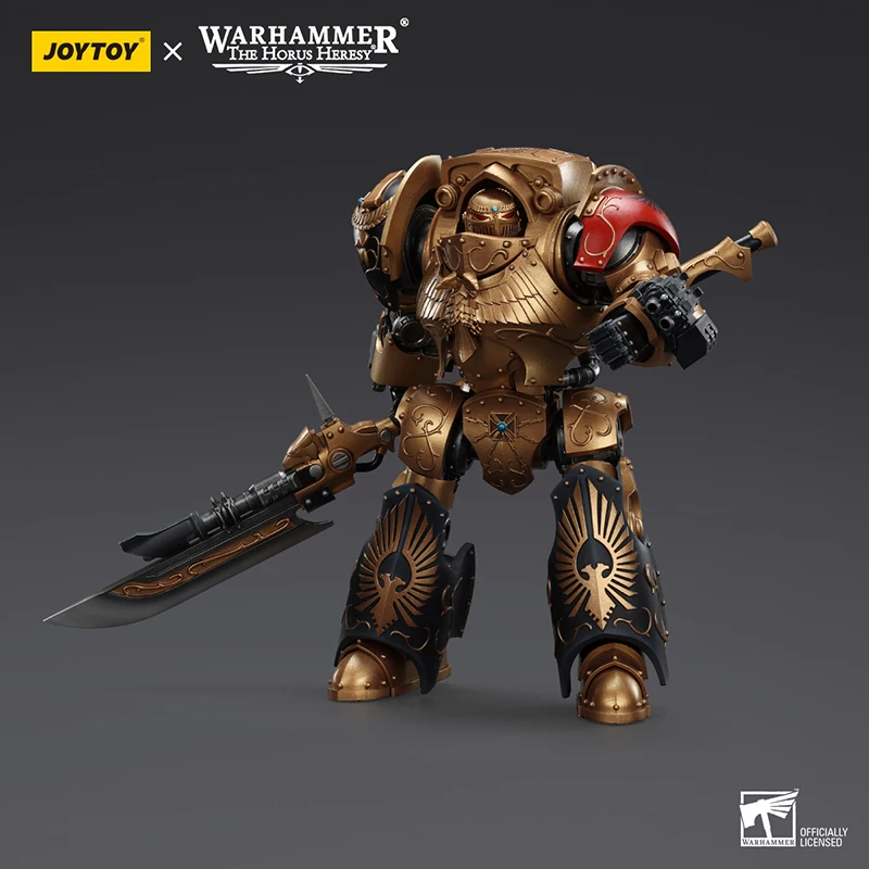 Oryginalna JOYTOY Warhammer Horus Heresy Legio Custodes Contemptor Achillus Galatus Dreadnought 25cm ruchome figurki zabawki