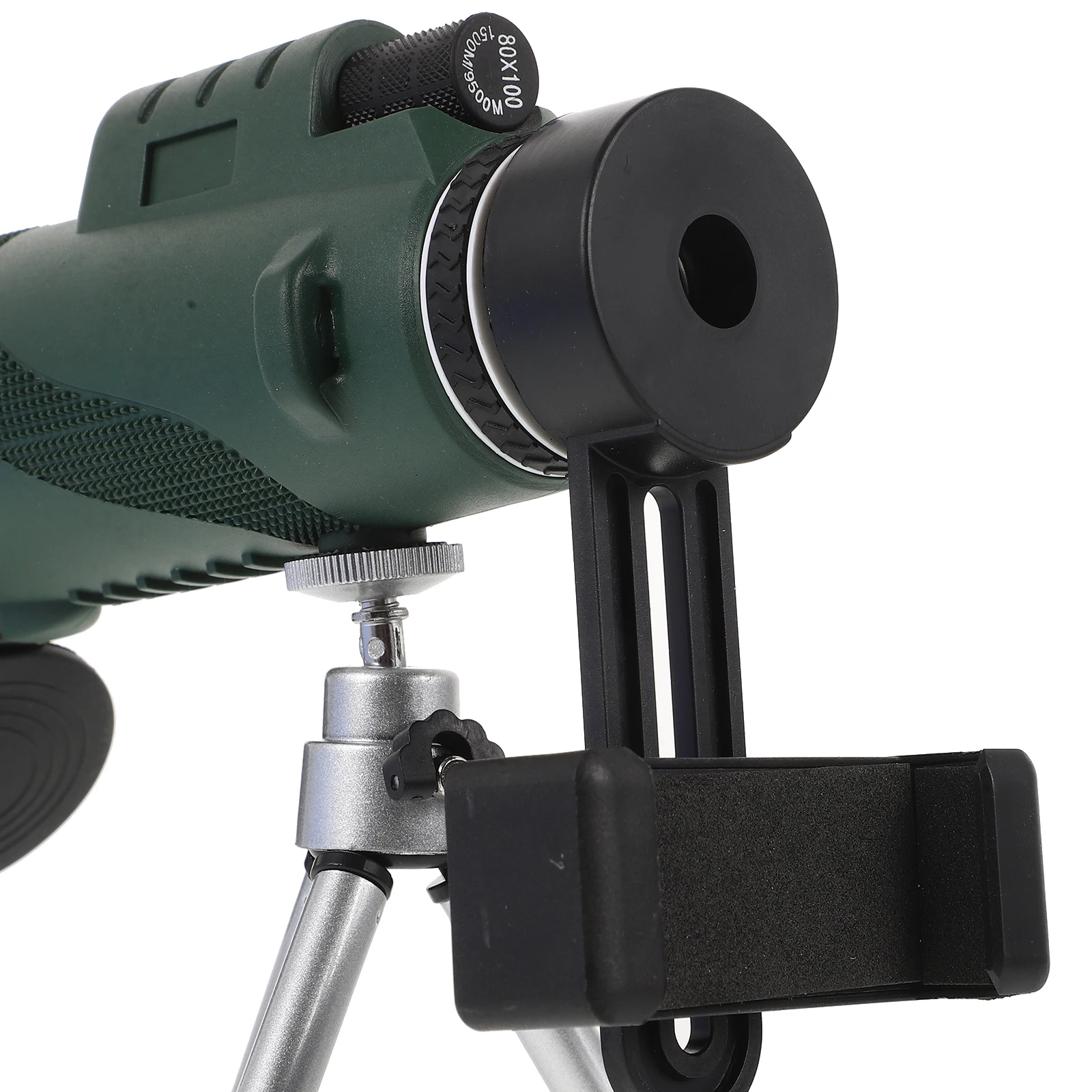 

80X100 Monocular Telescope Green Handheld Compact Lightweight Portable for Adults Bird Watching Hunting Hiking Camping