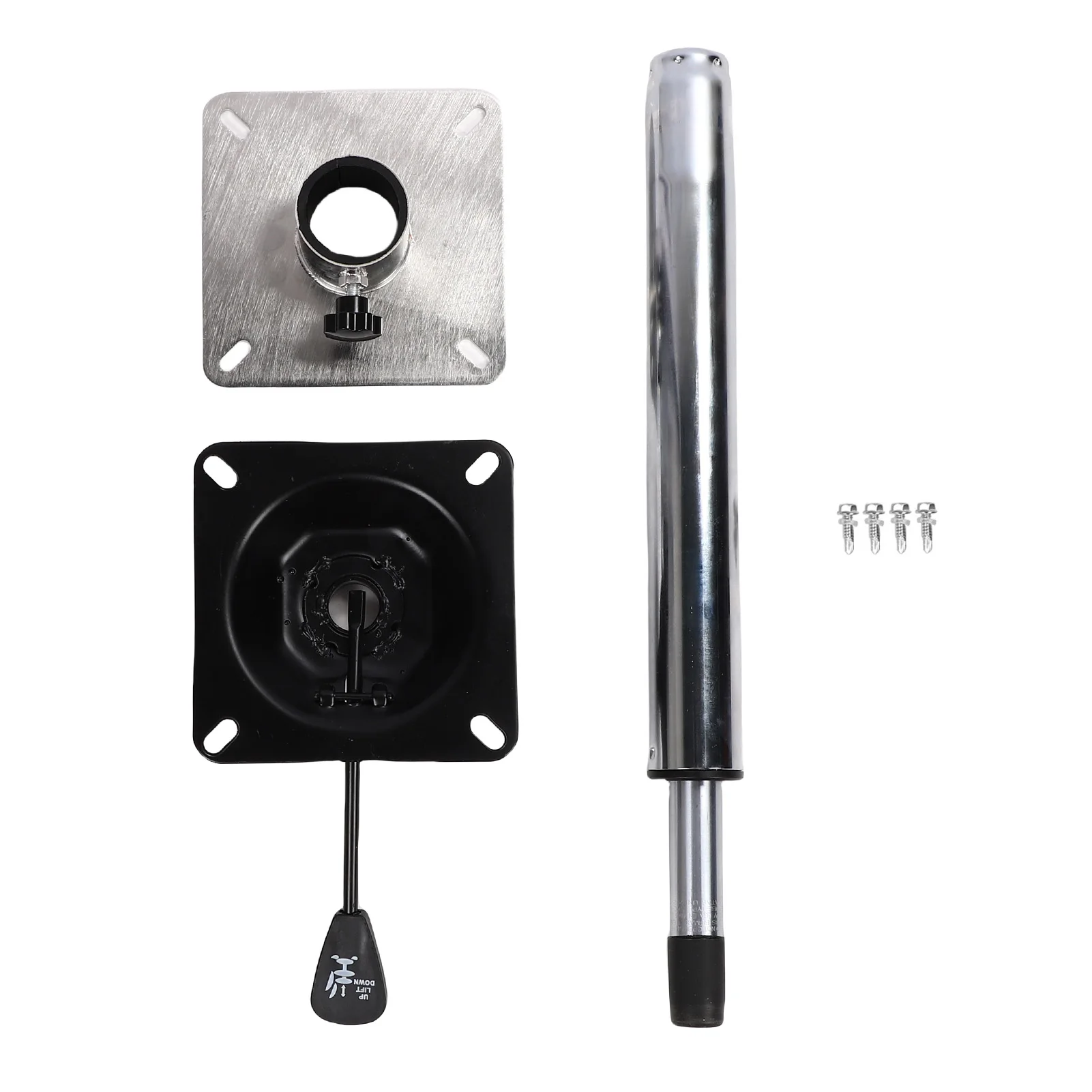 Boat Seat Pedestal Adjustable 550-750mm Riser Base Stainless Steel Removable Boat Post Base Kit Marine Pedestals Kit