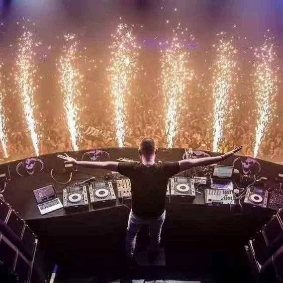 

DMX Remote Control Stage Cold Spark Pyro Flame Firework Fountain Machine for Wedding Party Sparkler Special Effects Device