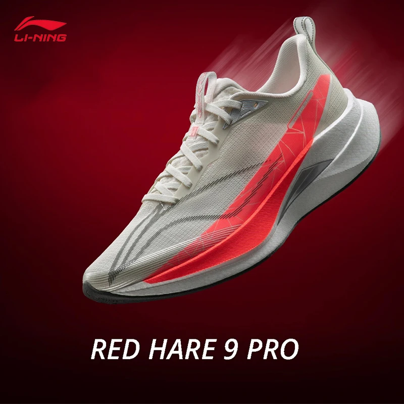 LI-NING RED HARE 9 PRO Women's Running Shoes BOOM FIBER Reflective Lightweight Racing Training Running shoes ARPW002