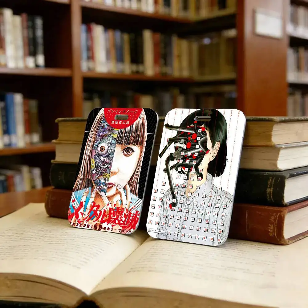 Shintaro Kago Horror Comic Black Lanyard Card Holders Student Meal Cards And Campus Ids School