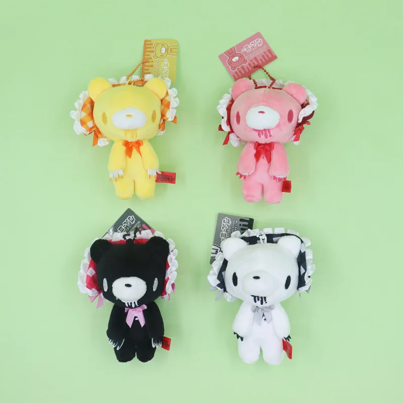 10CM Gloomy Bear Bag Accessories Cute Bear Style Soft Plush Keychain Y2K Style Handmade Keychain Birthday Gift