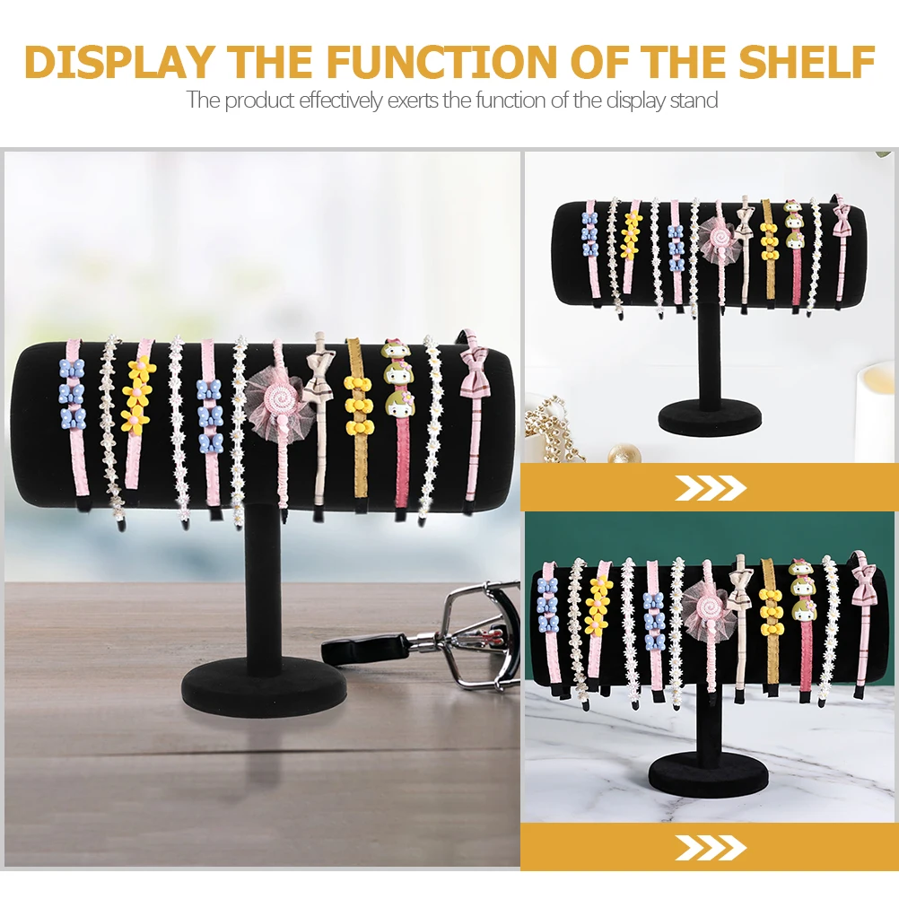 Headband Display Stand Hairband Travel Holder Organizer T-Bar High-quality Flannelette Booth  Holder Bracket  Organizer New