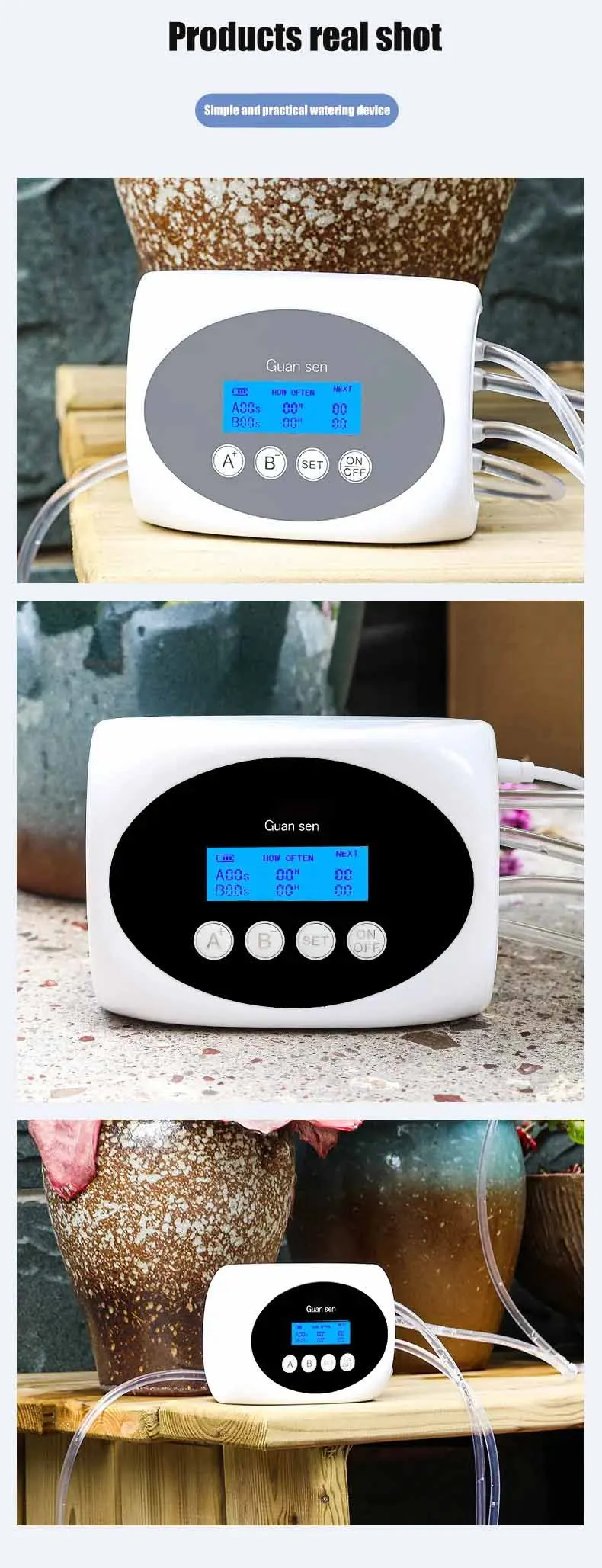 Doppelte Pumpe, intelligentes Tropfbewässerungssystem, Wasserpumpe, Timer, Garten, Solarenergie, Topfpflanze, automatisches Bewässerungsgerät – Detail 16