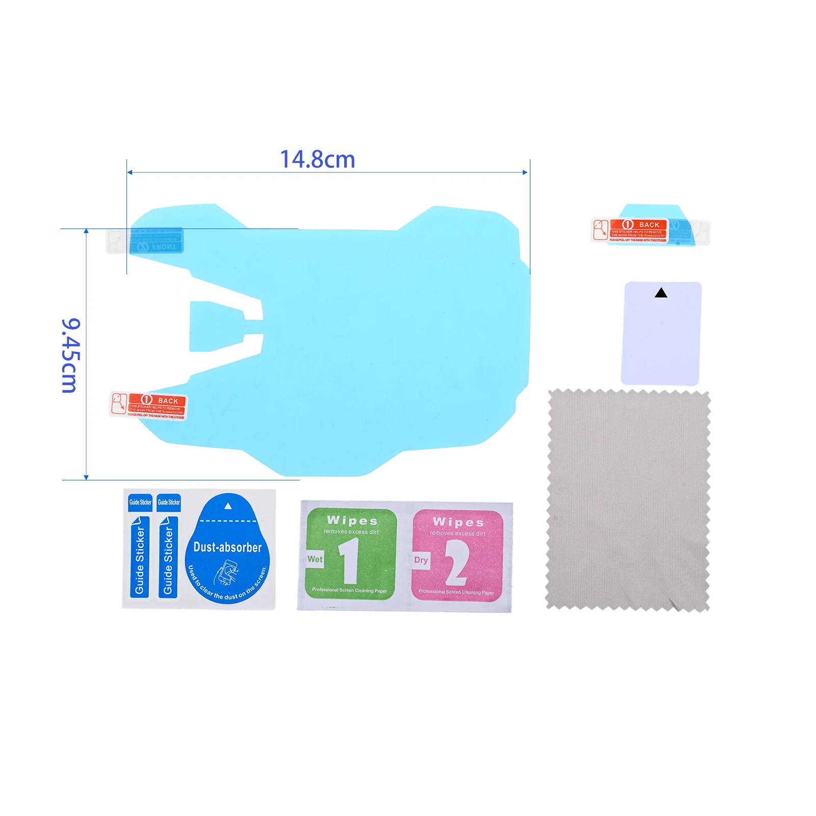 1 Set Transparent Motorcycle Cluster Screen Film Protector for Ducati Multistrada 950 1200 1200S 1260 S 15-18 Wear-Resistant